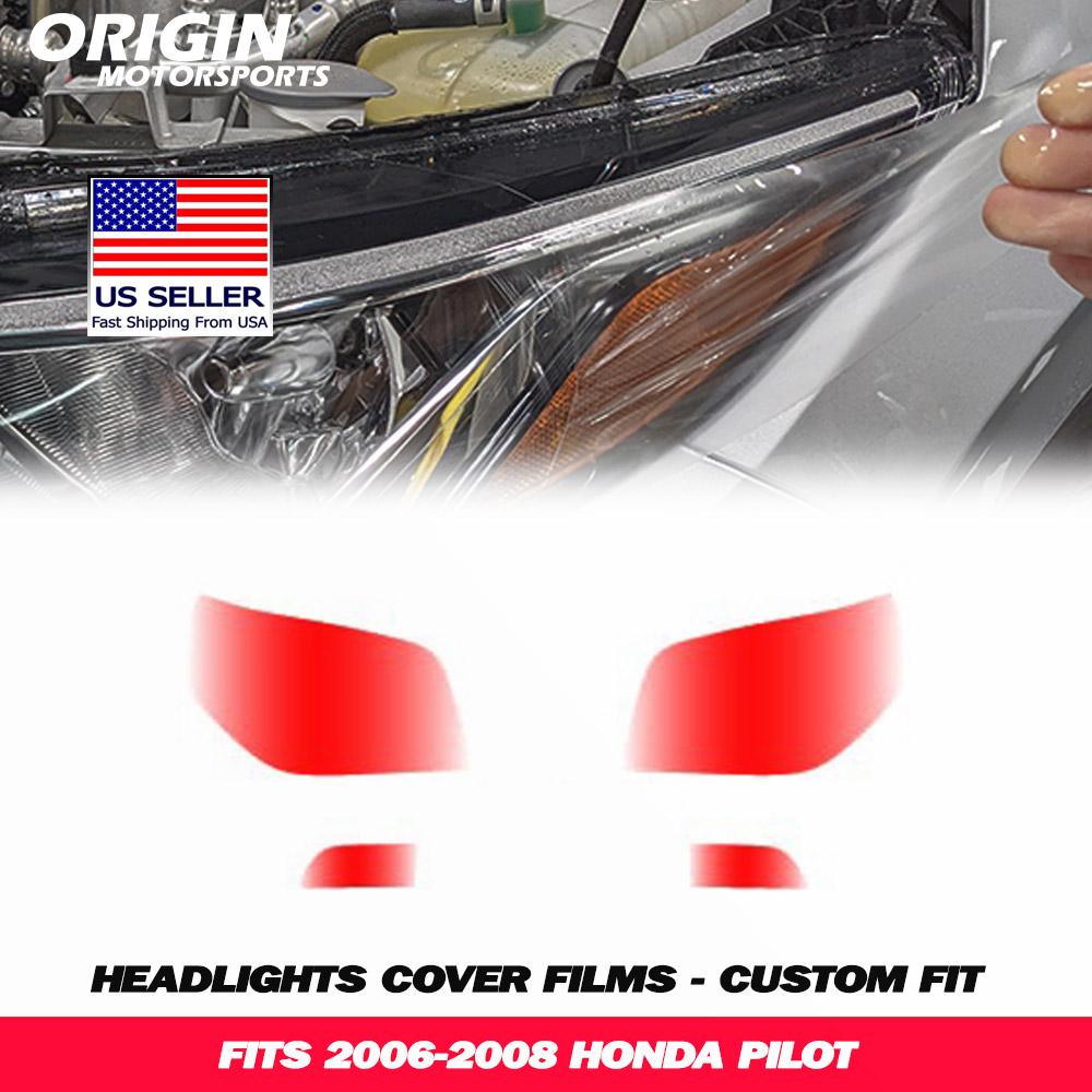 2006-2008 Honda PILOT Precut Headlight PPF Clear Paint Protection Film Kit 2006-2008 Honda PILOT Precut Headlight PPF Clear Paint Protection Film Kit