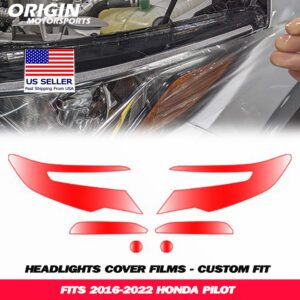 2016-2022 Honda PILOT Precut Headlight PPF Clear Paint Protection Film Kit 2016-2022 Honda PILOT Precut Headlight PPF Clear Paint Protection Film Kit