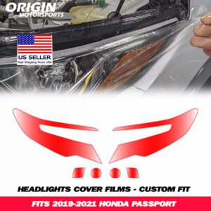 2019-2021 Honda PASSPORT Precut Headlight PPF Clear Paint Protection Film Kit 2019-2021 Honda PASSPORT Precut Headlight PPF Clear Paint Protection Film Kit
