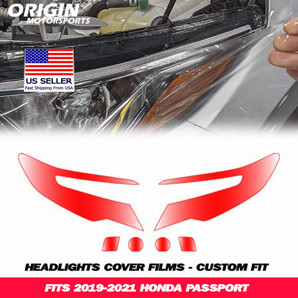 2019-2021 Honda PASSPORT Precut Headlight PPF Clear Paint Protection Film Kit 2019-2021 Honda PASSPORT Precut Headlight PPF Clear Paint Protection Film Kit