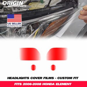 2006-2008 Honda ELEMENT Precut Headlight PPF Clear Paint Protection Film Kit 2006-2008 Honda ELEMENT Precut Headlight PPF Clear Paint Protection Film Kit