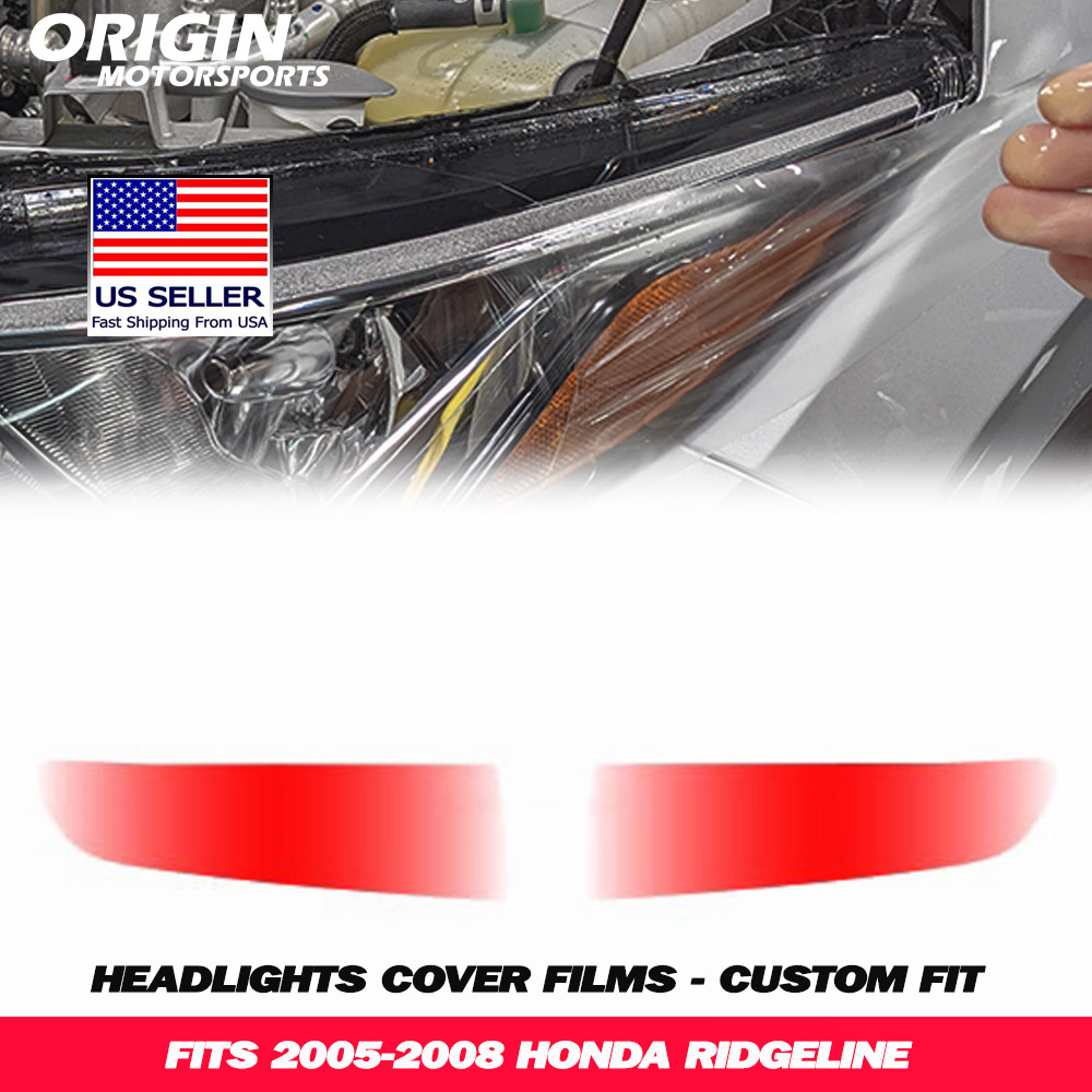 2005-2008 Honda RIDGELINE Precut Headlight PPF Clear Paint Protection Film Kit 2005-2008 Honda RIDGELINE Precut Headlight PPF Clear Paint Protection Film Kit