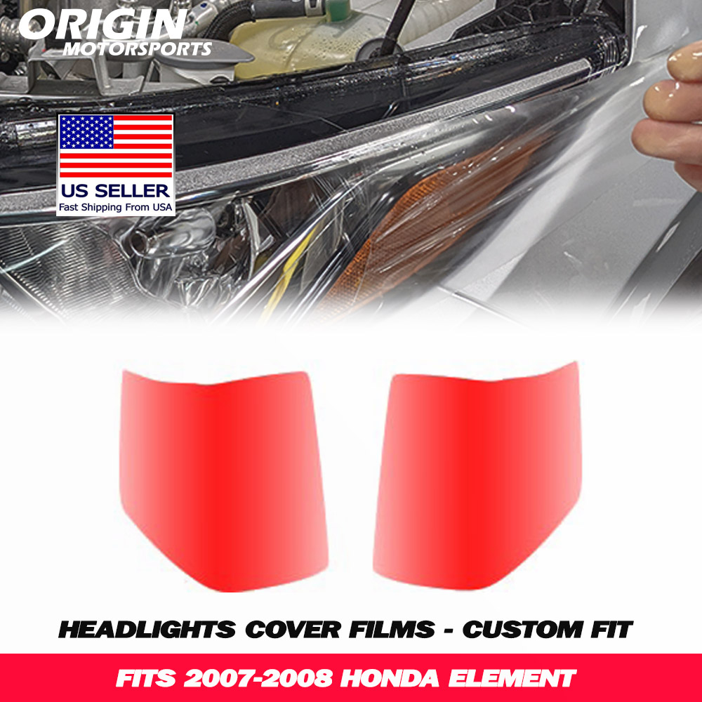 2007-2008 Honda ELEMENT Precut Headlight PPF Clear Paint Protection Film Kit 2007-2008 Honda ELEMENT Precut Headlight PPF Clear Paint Protection Film Kit