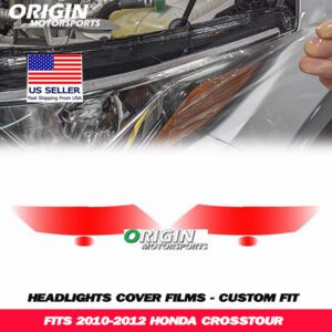 2010-2012 Honda CROSSTOUR Precut Headlight PPF Clear Paint Protection Film Kit 2010-2012 Honda CROSSTOUR Precut Headlight PPF Clear Paint Protection Film Kit