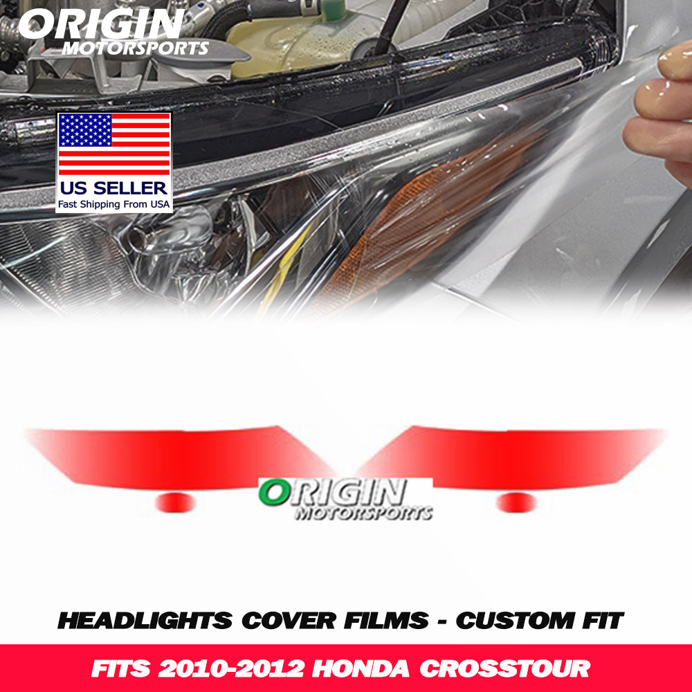2010-2012 Honda CROSSTOUR Precut Headlight PPF Clear Paint Protection Film Kit