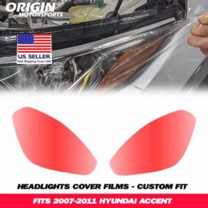 2007-2011 Hyundai ACCENT Precut Headlight PPF Clear Paint Protection Film Kit