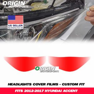 2012-2017 Hyundai ACCENT Precut Headlight PPF Clear Paint Protection Film Kit 2012-2017 Hyundai ACCENT Precut Headlight PPF Clear Paint Protection Film Kit