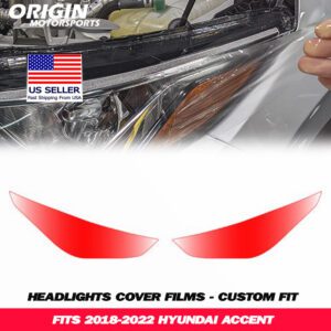 2018-2022 Hyundai ACCENT Precut Headlight PPF Clear Paint Protection Film Kit 2018-2022 Hyundai ACCENT Precut Headlight PPF Clear Paint Protection Film Kit