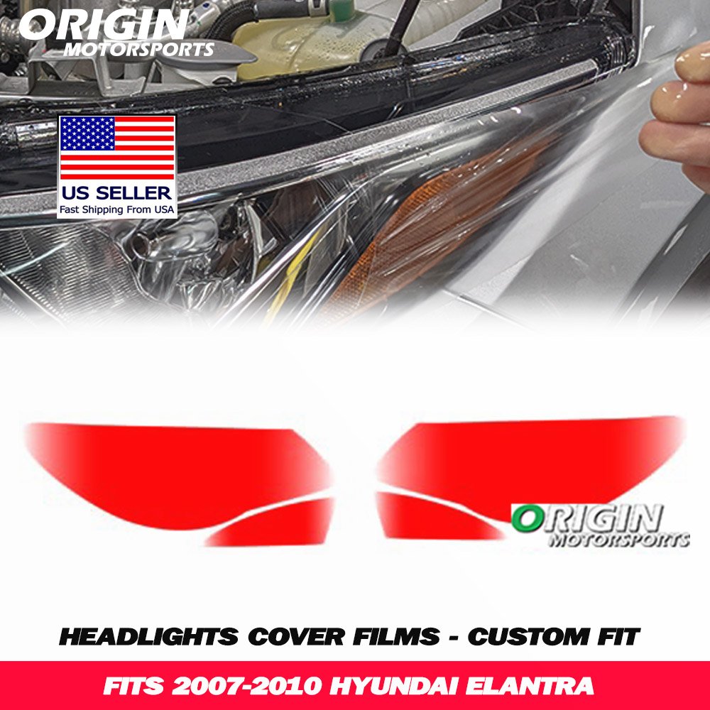 2007-2010 Hyundai ELANTRA Precut Headlight PPF Clear Paint Protection Film Kit 2007-2010 Hyundai ELANTRA Precut Headlight PPF Clear Paint Protection Film Kit