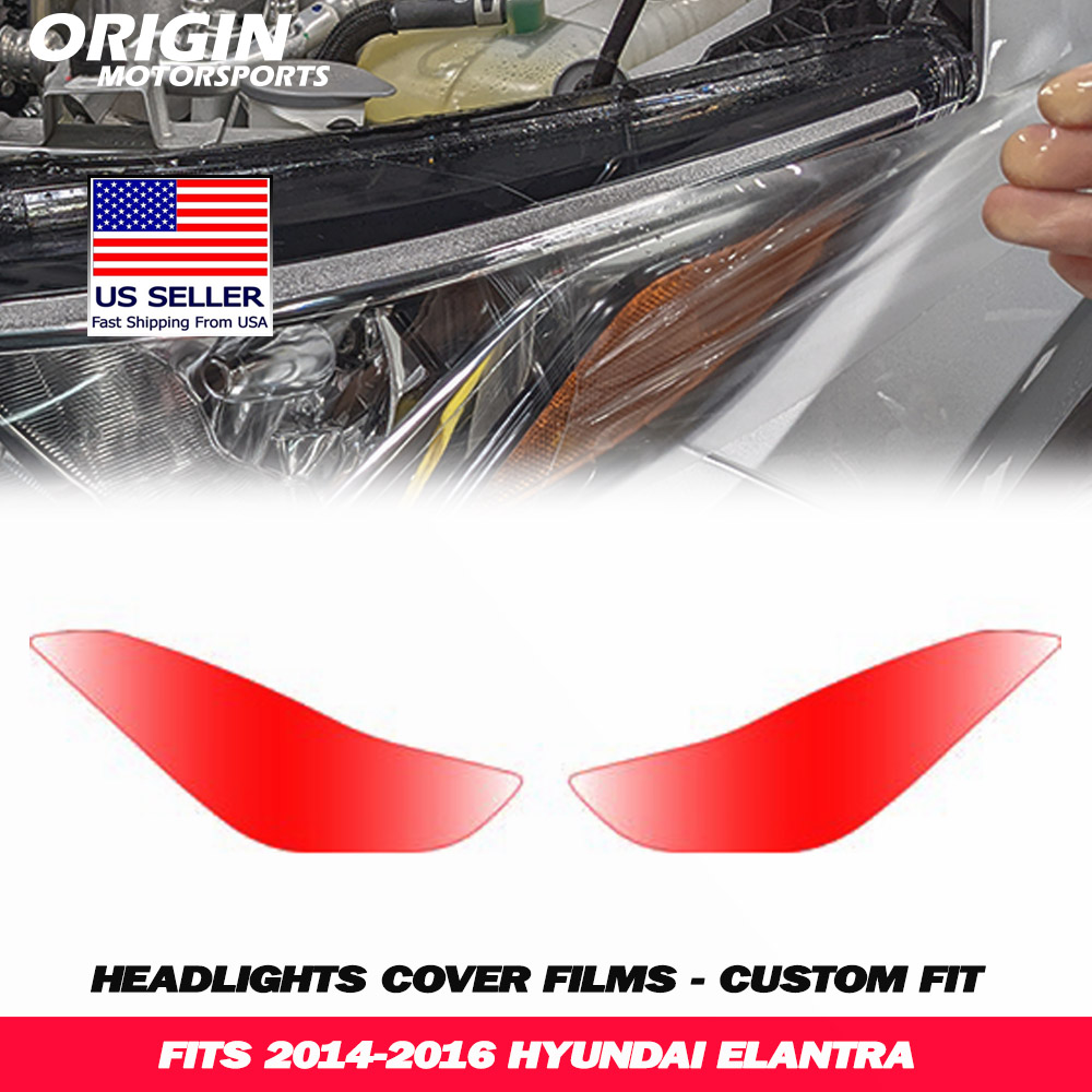 2014-2016 Hyundai ELANTRA Precut Headlight PPF Clear Paint Protection Film Kit