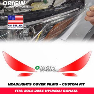 2011-2014 Hyundai SONATA Precut Headlight PPF Clear Paint Protection Film Kit 2011-2014 Hyundai SONATA Precut Headlight PPF Clear Paint Protection Film Kit
