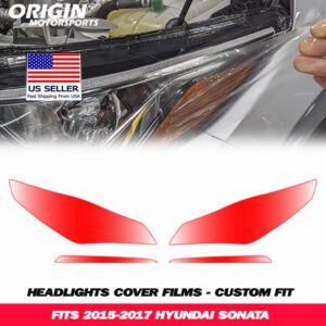 2015-2017 Hyundai SONATA Precut Headlight PPF Clear Paint Protection Film Kit 2015-2017 Hyundai SONATA Precut Headlight PPF Clear Paint Protection Film Kit