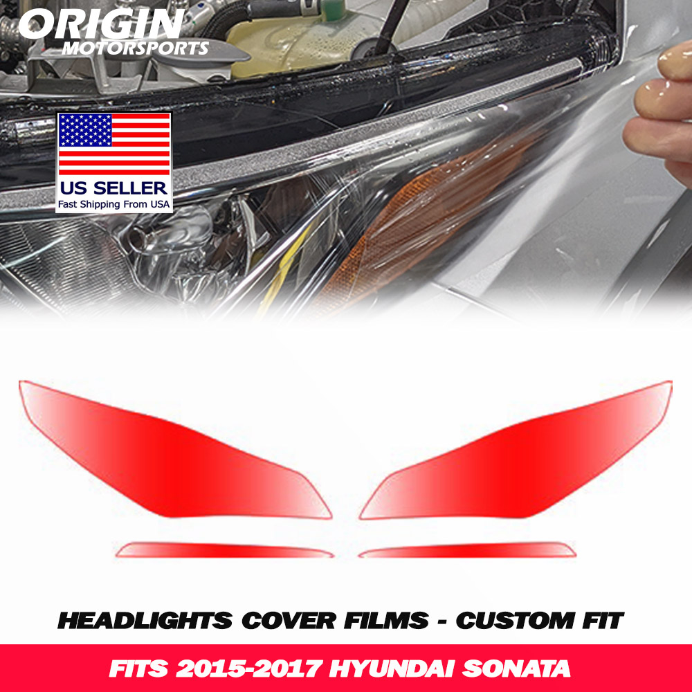 2015-2017 Hyundai SONATA Precut Headlight PPF Clear Paint Protection Film Kit