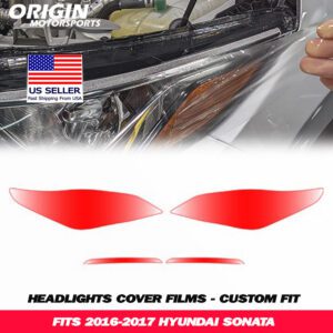 2016-2017 Hyundai SONATA Precut Headlight PPF Clear Paint Protection Film Kit