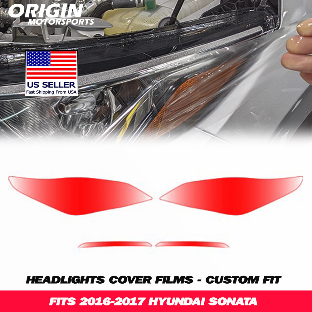 2016-2017 Hyundai SONATA Precut Headlight PPF Clear Paint Protection Film Kit 2016-2017 Hyundai SONATA Precut Headlight PPF Clear Paint Protection Film Kit