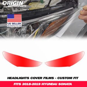 2018-2019 Hyundai SONATA Precut Headlight PPF Clear Paint Protection Film Kit 2018-2019 Hyundai SONATA Precut Headlight PPF Clear Paint Protection Film Kit
