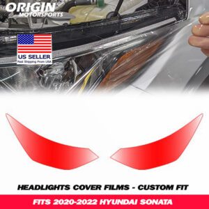 2020-2022 Hyundai SONATA Precut Headlight PPF Clear Paint Protection Film Kit