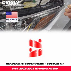 2002-2003 Hyundai XG350 Precut Headlight PPF Clear Paint Protection Film Kit 2002-2003 Hyundai XG350 Precut Headlight PPF Clear Paint Protection Film Kit