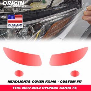 2007-2012 Hyundai SANTA FE Precut Headlight PPF Clear Paint Protection Film Kit 2007-2012 Hyundai SANTA FE Precut Headlight PPF Clear Paint Protection Film Kit
