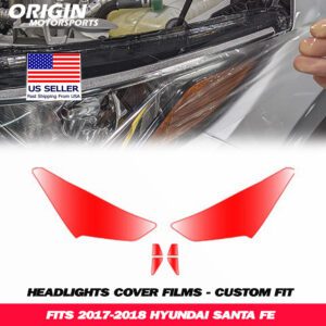 2017-2018 Hyundai SANTA FE Precut Headlight PPF Clear Paint Protection Film Kit 2017-2018 Hyundai SANTA FE Precut Headlight PPF Clear Paint Protection Film Kit