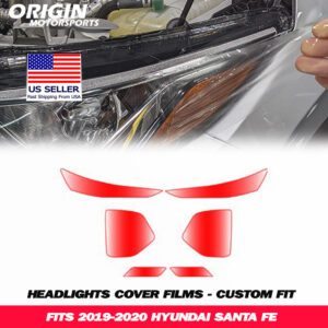 2019-2020 Hyundai SANTA FE Precut Headlight PPF Clear Paint Protection Film Kit