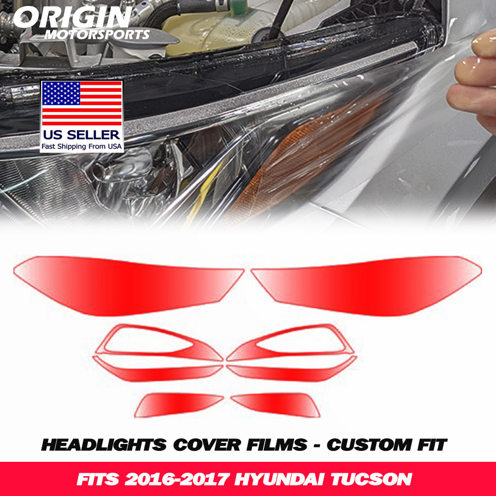 2016-2017 Hyundai TUCSON Precut Headlight PPF Clear Paint Protection Film Kit