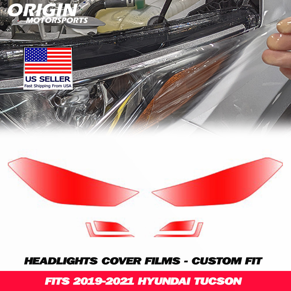 2019-2021 Hyundai TUCSON Precut Headlight PPF Clear Paint Protection Film Kit 2019-2021 Hyundai TUCSON Precut Headlight PPF Clear Paint Protection Film Kit