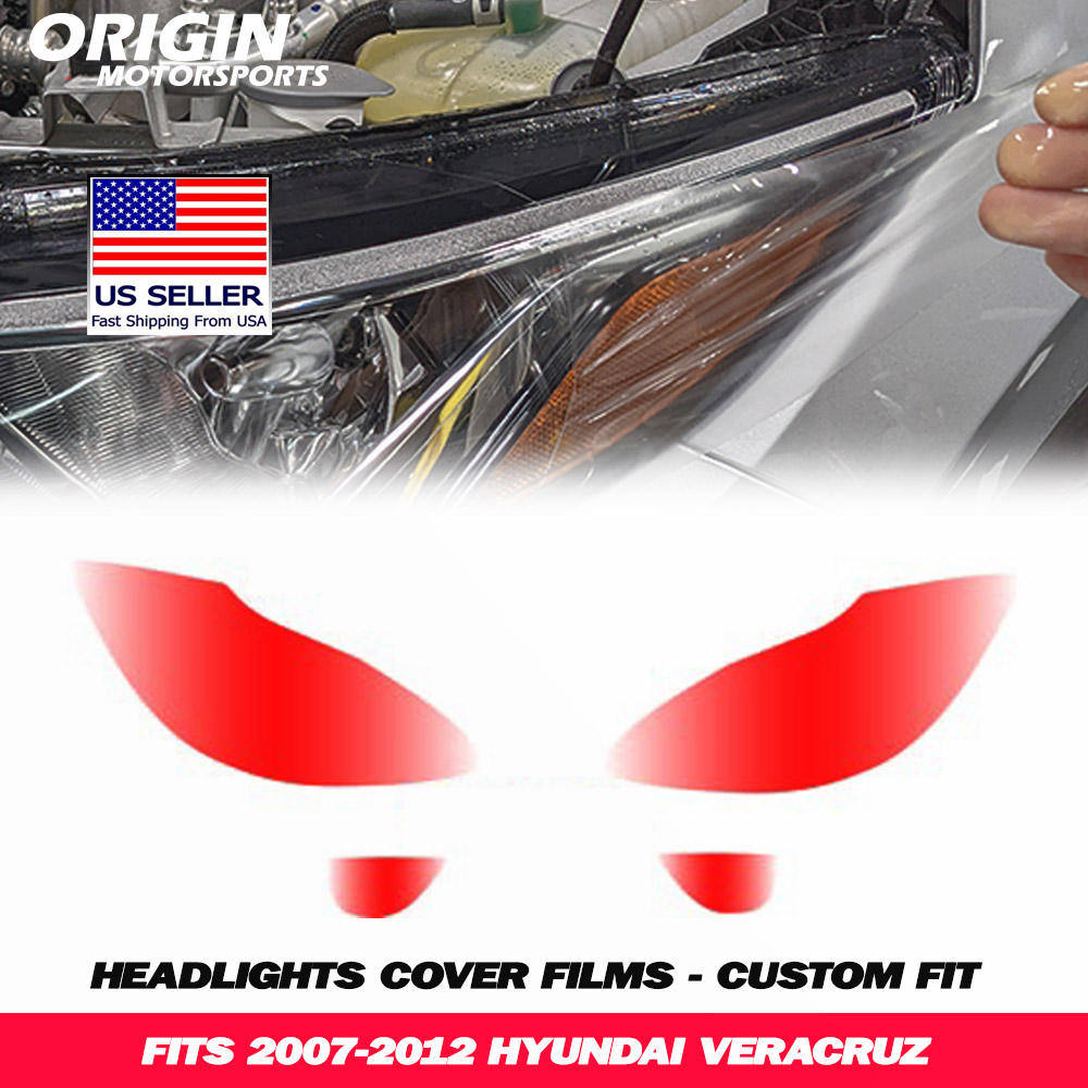 2007-2012 Hyundai VERACRUZ Precut Headlight PPF Clear Paint Protection Film Kit 2007-2012 Hyundai VERACRUZ Precut Headlight PPF Clear Paint Protection Film Kit