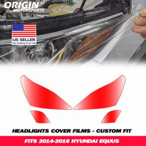 2014-2016 Hyundai EQUUS Precut Headlight PPF Clear Paint Protection Film Kit 2014-2016 Hyundai EQUUS Precut Headlight PPF Clear Paint Protection Film Kit