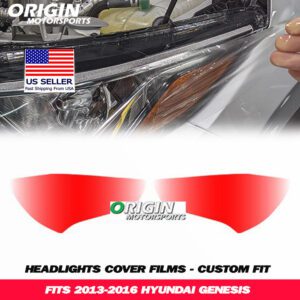 2013-2016 Hyundai GENESIS Precut Headlight PPF Clear Paint Protection Film Kit 2013-2016 Hyundai GENESIS Precut Headlight PPF Clear Paint Protection Film Kit