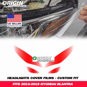 2013-2015 Hyundai ELANTRA Precut Headlight PPF Clear Paint Protection Film Kit 2013-2015 Hyundai ELANTRA Precut Headlight PPF Clear Paint Protection Film Kit