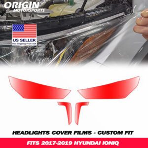 2017-2019 Hyundai IONIQ Precut Headlight PPF Clear Paint Protection Film Kit 2017-2019 Hyundai IONIQ Precut Headlight PPF Clear Paint Protection Film Kit