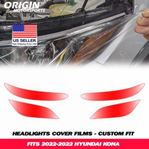 2022-2022 Hyundai KONA Precut Headlight PPF Clear Paint Protection Film Kit 2022-2022 Hyundai KONA Precut Headlight PPF Clear Paint Protection Film Kit