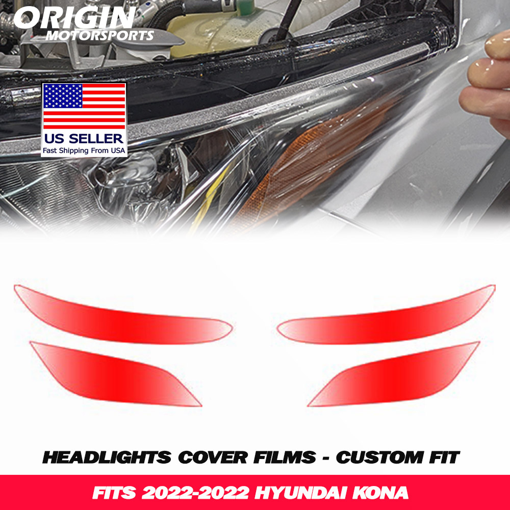 2022-2022 Hyundai KONA Precut Headlight PPF Clear Paint Protection Film Kit