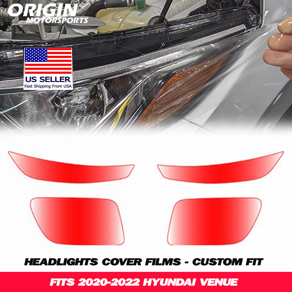 2020-2022 Hyundai VENUE Precut Headlight PPF Clear Paint Protection Film Kit 2020-2022 Hyundai VENUE Precut Headlight PPF Clear Paint Protection Film Kit