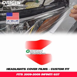 2009-2009 Infiniti G37 Precut Headlight PPF Clear Paint Protection Film Kit 2009-2009 Infiniti G37 Precut Headlight PPF Clear Paint Protection Film Kit