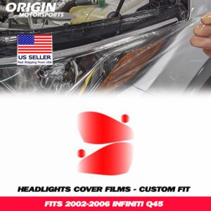 2002-2006 Infiniti Q45 Precut Headlight PPF Clear Paint Protection Film Kit 2002-2006 Infiniti Q45 Precut Headlight PPF Clear Paint Protection Film Kit