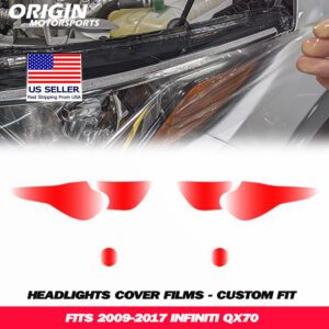 2009-2017 Infiniti QX70 Precut Headlight PPF Clear Paint Protection Film Kit 2009-2017 Infiniti QX70 Precut Headlight PPF Clear Paint Protection Film Kit
