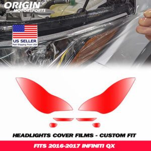 2016-2017 Infiniti QX Precut Headlight PPF Clear Paint Protection Film Kit