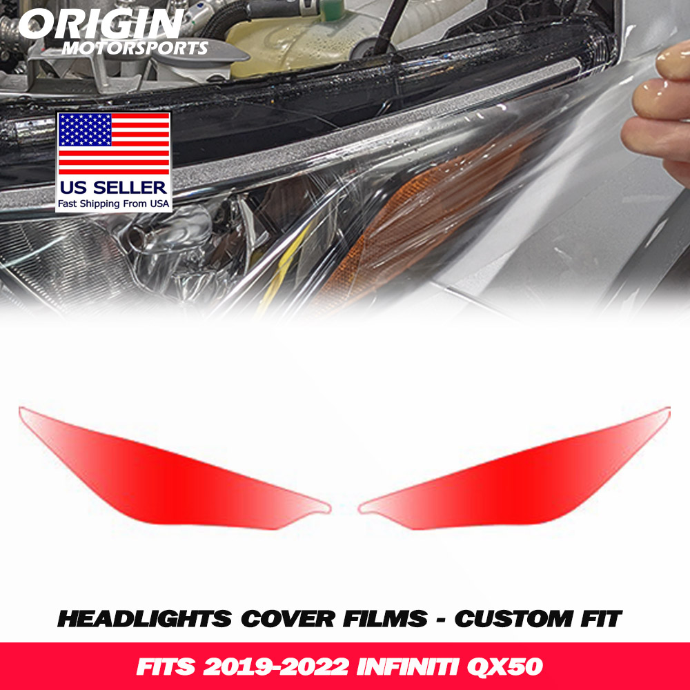 2019-2022 Infiniti QX50 Precut Headlight PPF Clear Paint Protection Film Kit 2019-2022 Infiniti QX50 Precut Headlight PPF Clear Paint Protection Film Kit