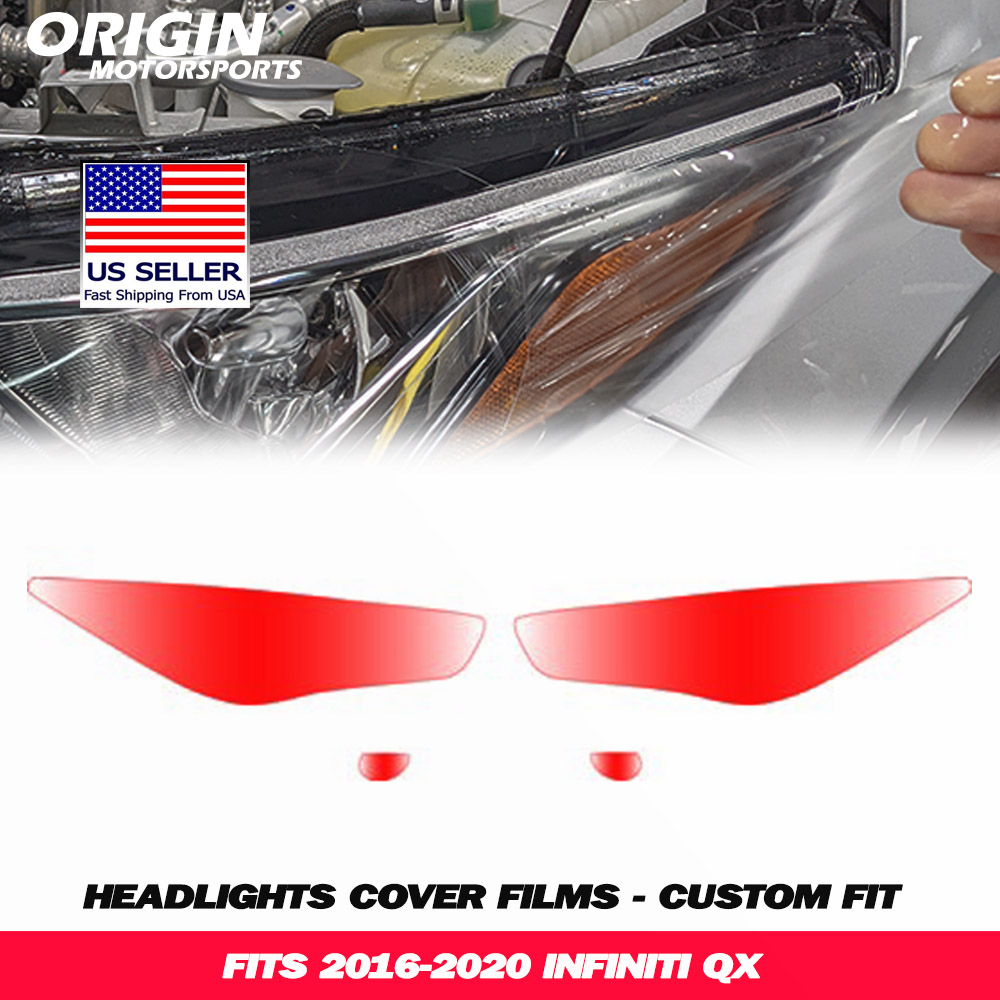 2016-2020 Infiniti QX Precut Headlight PPF Clear Paint Protection Film Kit 2016-2020 Infiniti QX Precut Headlight PPF Clear Paint Protection Film Kit