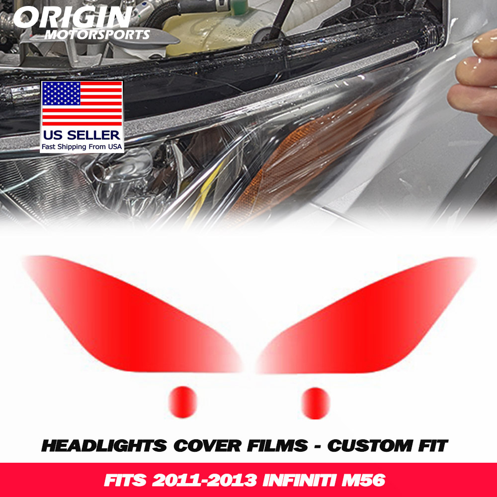 2011-2013 Infiniti M56 Precut Headlight PPF Clear Paint Protection Film Kit 2011-2013 Infiniti M56 Precut Headlight PPF Clear Paint Protection Film Kit