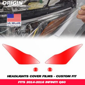 2014-2016 Infiniti Q60 Precut Headlight PPF Clear Paint Protection Film Kit 2014-2016 Infiniti Q60 Precut Headlight PPF Clear Paint Protection Film Kit