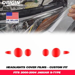 2000-2004 Jaguar S-TYPE Precut Headlight PPF Clear Paint Protection Film Kit