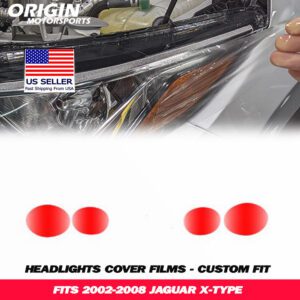 2002-2008 Jaguar X-TYPE Precut Headlight PPF Clear Paint Protection Film Kit 2002-2008 Jaguar X-TYPE Precut Headlight PPF Clear Paint Protection Film Kit