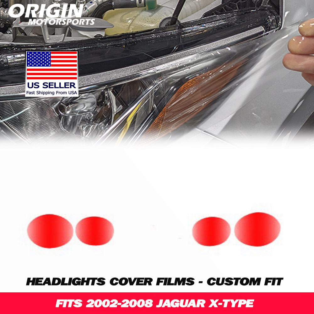 2002-2008 Jaguar X-TYPE Precut Headlight PPF Clear Paint Protection Film Kit 2002-2008 Jaguar X-TYPE Precut Headlight PPF Clear Paint Protection Film Kit