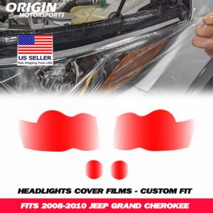 2008-2010 Jeep GRAND CHEROKEE Precut Headlight PPF Clear Paint Protection Film Kit 2008-2010 Jeep GRAND CHEROKEE Precut Headlight PPF Clear Paint Protection Film Kit