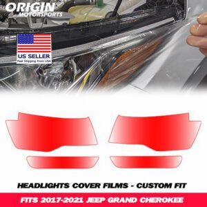 2017-2021 Jeep GRAND CHEROKEE Precut Headlight PPF Clear Paint Protection Film Kit 2017-2021 Jeep GRAND CHEROKEE Precut Headlight PPF Clear Paint Protection Film Kit