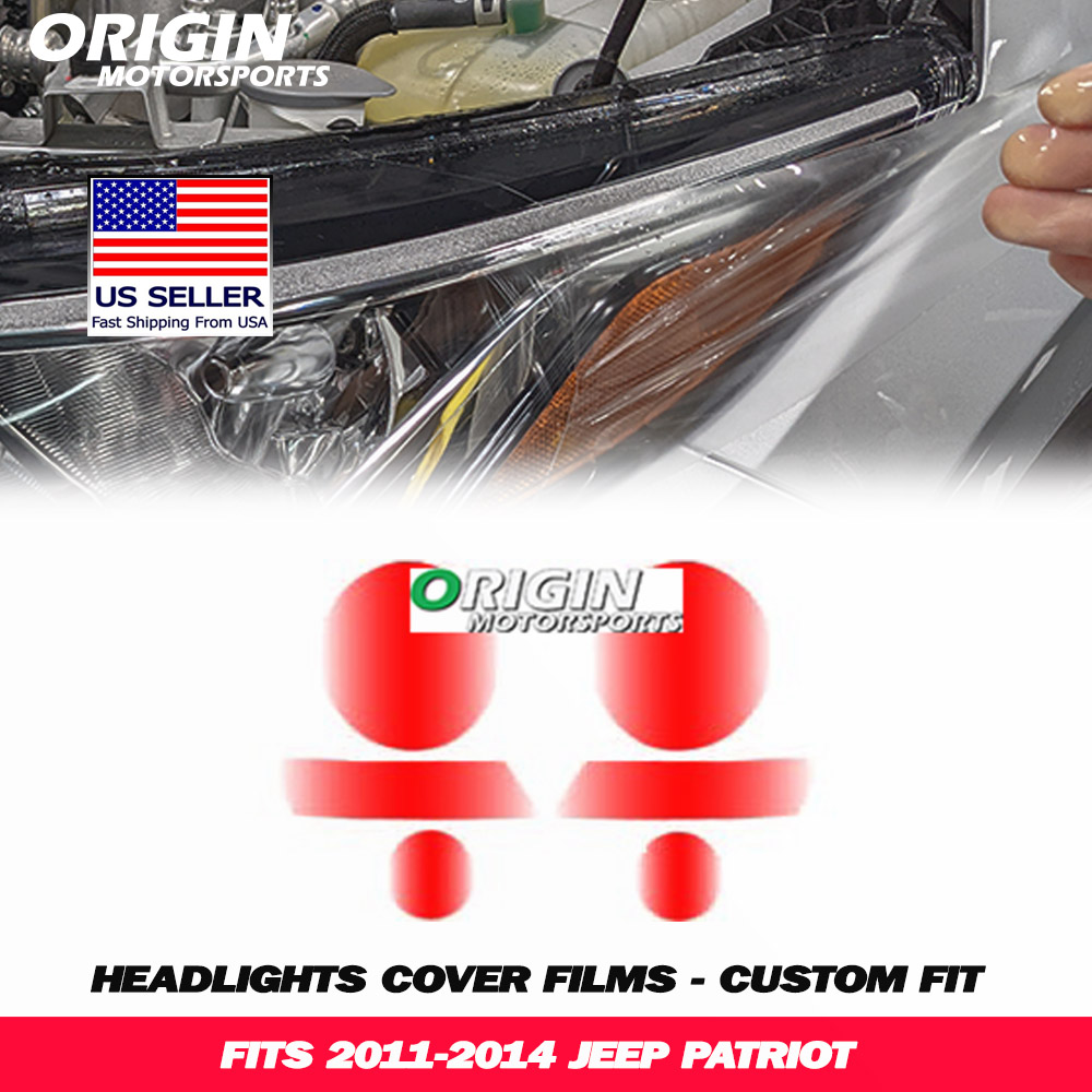 2011-2014 Jeep PATRIOT Precut Headlight PPF Clear Paint Protection Film Kit 2011-2014 Jeep PATRIOT Precut Headlight PPF Clear Paint Protection Film Kit