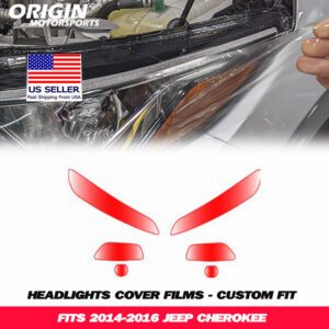 2014-2016 Jeep CHEROKEE Precut Headlight PPF Clear Paint Protection Film Kit 2014-2016 Jeep CHEROKEE Precut Headlight PPF Clear Paint Protection Film Kit